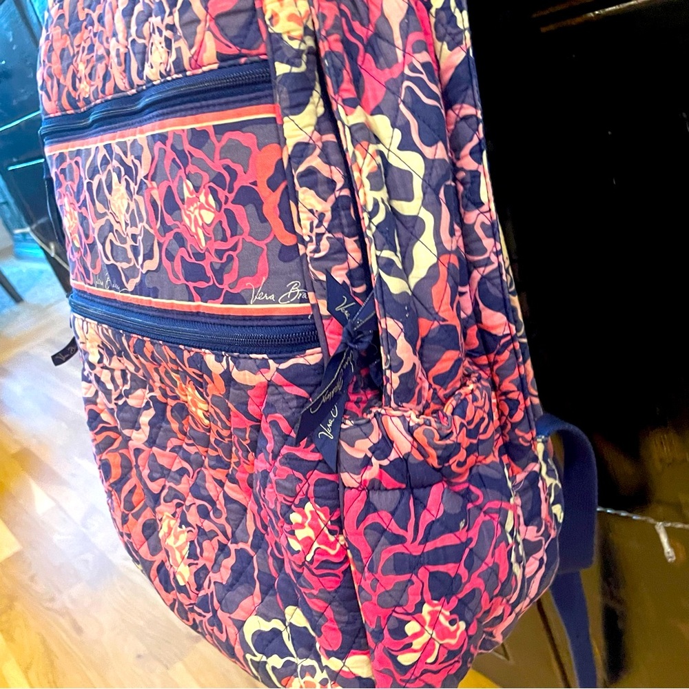 Vera Bradley Quilted Floral Backpack - Picture 3 of 9